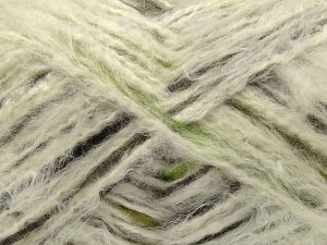 Composition 9% Polyester, 50% Polyamide, 5% Laine, 36% Acrylique, Brand Ice Yarns, Green Shades, Cream, Brown, fnt2-78322 