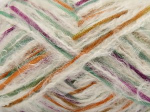 Composition 9% Polyester, 50% Polyamide, 5% Laine, 36% Acrylique, Purple, Brand Ice Yarns, Green Shades, Gold, Cream, fnt2-78325 