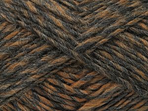 Fiber Content 70% Acrylic, 15% Alpaca, 15% Wool, Brand Ice Yarns, Dark Grey, Brown, fnt2-78342 