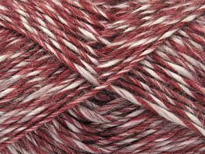 Composition 70% Acrylique, 15% Laine, 15% Alpaga, White, Red, Pink, Brand Ice Yarns, fnt2-78344 
