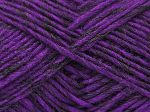 Fiber Content 70% Acrylic, 15% Wool, 15% Alpaca, Purple, Brand Ice Yarns, Dark Grey, fnt2-78346 