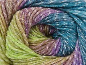Fiber Content 70% Acrylic, 30% Cotton, Lilac, Brand Ice Yarns, Green, Camel, Blue Shades, fnt2-78380