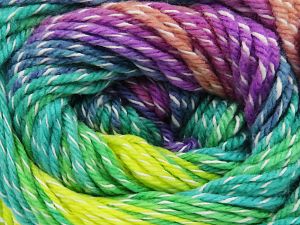 Composition 70% Acrylique, 30% Coton, Purple Shades, Brand Ice Yarns, Green Shades, Blue, fnt2-78382 