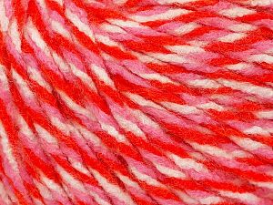 Composition 100% Acrylique, White, Pink, Orange, Brand Ice Yarns, fnt2-78469
