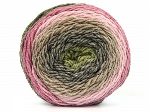 Composition 100% Acrylique haut de gamme, Pink Shades, Brand Ice Yarns, Grey, Green, Beige, fnt2-78530 