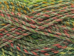 Composition 100% Acrylique haut de gamme, Pink, Brand Ice Yarns, Green Shades, Gold, fnt2-78549 