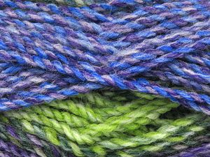 Composition 100% Acrylique haut de gamme, Purple, Brand Ice Yarns, Green Shades, Blue, fnt2-78557 