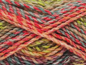 Composition 100% Acrylique haut de gamme, Salmon, Red, Brand Ice Yarns, Green, Camel, Burgundy, Brown, fnt2-78560 