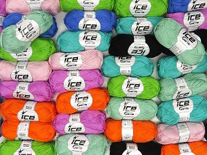 Almina Cotton Yarns In this list; you see most recent 50 mixed lots. <br> To see all <a href=&amp/mixed_lots/o/4#list&amp>CLICK HERE</a> (Old ones have much better deals)<hr> Fiber Content 100% Mercerised Cotton, Brand Ice Yarns, fnt2-78643 