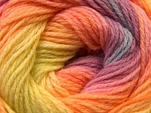 Fiber Content 100% Acrylic, Yellow, Pink, Orchid, Orange, Brand Ice Yarns, Yarn Thickness 3 Light DK, Light, Worsted, fnt2-22032