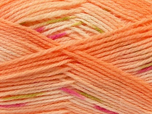Composition 100% Baby acrylique, Pink, Light Orange, Brand Ice Yarns, Green, Yarn Thickness 2 Fine Sport, Baby, fnt2-22040