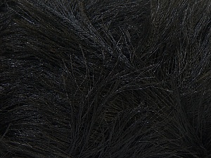 Fiber Content 100% Polyester, Brand Ice Yarns, Black, Yarn Thickness 5 Bulky Chunky, Craft, Rug, fnt2-22697