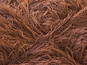 Fiber Content 100% Polyester, Brand Ice Yarns, Brown, Yarn Thickness 5 Bulky Chunky, Craft, Rug, fnt2-22707