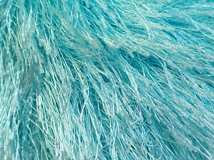 Fiber Content 100% Polyester, Light Turquoise, Brand Ice Yarns, Yarn Thickness 5 Bulky Chunky, Craft, Rug, fnt2-22777