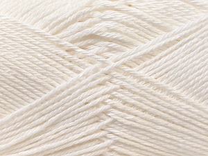 Composition 100% Coton mercerisé, White, Brand Ice Yarns, Yarn Thickness 2 Fine Sport, Baby, fnt2-23322