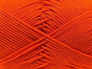 Fiber Content 100% Mercerised Cotton, Orange, Brand Ice Yarns, Yarn Thickness 2 Fine Sport, Baby, fnt2-23326