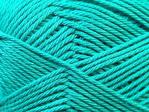 Contenido de fibra 100% Mercerizado del algodón, Sea Green, Brand Ice Yarns, Yarn Thickness 2 Fine Sport, Baby, fnt2-23332