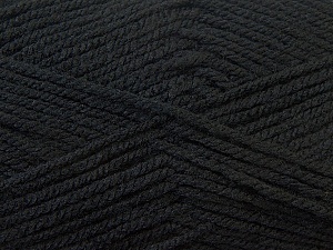 Worsted Fiber Content 100% Acrylic, Brand Ice Yarns, Black, Yarn Thickness 4 Medium Worsted, Afghan, Aran, fnt2-23720