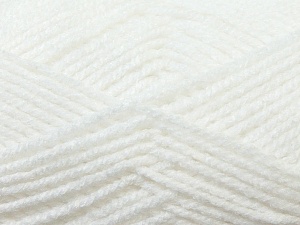 Worsted Fiber Content 100% Acrylic, White, Brand Ice Yarns, Yarn Thickness 4 Medium Worsted, Afghan, Aran, fnt2-23721 