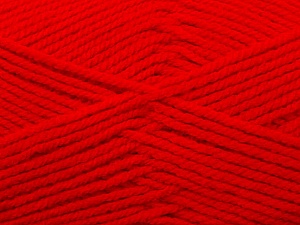 Fiber Content 100% Acrylic, Red, Brand ICE, Yarn Thickness 4 Medium Worsted, Afghan, Aran, fnt2-23727