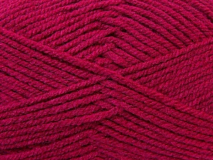 Worsted Fiber Content 100% Acrylic, Brand Ice Yarns, Dark Pink, Yarn Thickness 4 Medium Worsted, Afghan, Aran, fnt2-23731