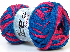 Contenido de fibra 100% Acrílico, Pink, Brand Ice Yarns, Blue, Yarn Thickness 6 SuperBulky Bulky, Roving, fnt2-24961