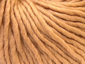Fiber Content 100% Wool, Light Brown, Brand Ice Yarns, Yarn Thickness 5 Bulky Chunky, Craft, Rug, fnt2-25997