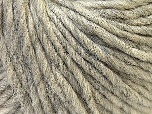 Fiber Content 100% Wool, Light Grey, Brand Ice Yarns, Yarn Thickness 5 Bulky Chunky, Craft, Rug, fnt2-26003