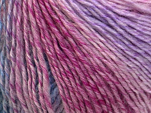 Fiber Content 50% Acrylic, 50% Wool, Pink, Lilac, Brand ICE, Blue, Yarn Thickness 3 Light DK, Light, Worsted, fnt2-27155