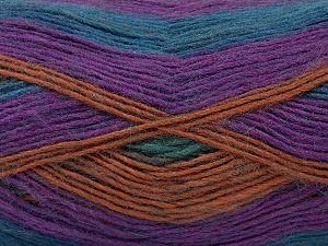 Fiber Content 40% Wool, 30% Acrylic, 30% Mohair, Teal, Purple, Brand ICE, Copper, Blue, Yarn Thickness 3 Light DK, Light, Worsted, fnt2-27205