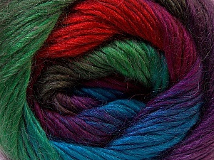 Fiber Content 40% Wool, 30% Acrylic, 30% Mohair, Red, Purple, Brand Ice Yarns, Green Shades, Blue, Yarn Thickness 3 Light DK, Light, Worsted, fnt2-27210