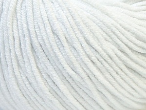 Fiber Content 50% Acrylic, 50% Cotton, White, Brand Ice Yarns, Yarn Thickness 3 Light DK, Light, Worsted, fnt2-27350