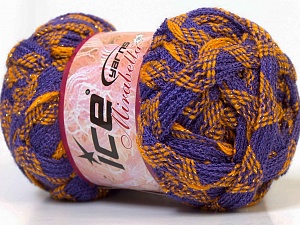 Fiber Content 97% Acrylic, 3% Lurex, Yellow, Lilac, Brand Ice Yarns, Gold, Yarn Thickness 6 SuperBulky Bulky, Roving, fnt2-27374