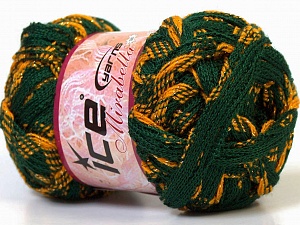 Composition 97% Acrylique, 3% Lurex, Yellow, Brand Ice Yarns, Green, Gold, Yarn Thickness 6 SuperBulky Bulky, Roving, fnt2-27375