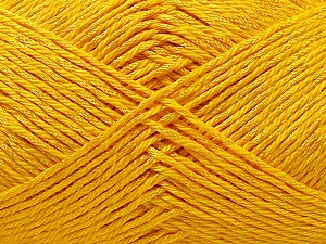 Fiber Content 50% Cotton, 50% Polyester, Yellow, Brand Ice Yarns, Yarn Thickness 2 Fine Sport, Baby, fnt2-33046