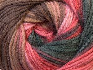 Fiber Content 100% Acrylic, Pink Shades, Brand Ice Yarns, Brown Shades, Yarn Thickness 3 Light DK, Light, Worsted, fnt2-33056