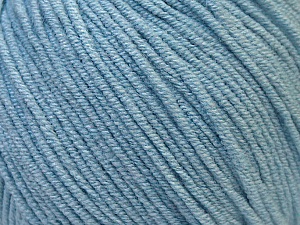 Fiber Content 50% Acrylic, 50% Cotton, Light Blue, Brand Ice Yarns, Yarn Thickness 3 Light DK, Light, Worsted, fnt2-33063