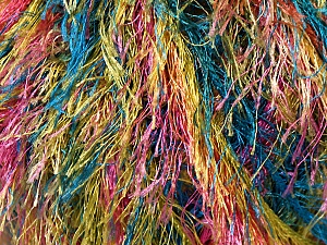 Fiber Content 100% Polyester, Yellow, Pink, Brand Ice Yarns, Green, Blue, Yarn Thickness 5 Bulky Chunky, Craft, Rug, fnt2-33979