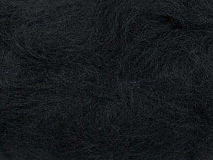 Fiber Content 70% Mohair, 30% Acrylic, Brand Ice Yarns, Black, Yarn Thickness 3 Light DK, Light, Worsted, fnt2-35044