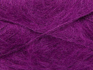 Fiber Content 70% Mohair, 30% Acrylic, Purple, Brand ICE, Yarn Thickness 3 Light DK, Light, Worsted, fnt2-35059