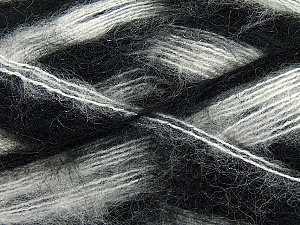 Contenido de fibra 70% Mohair, 30% AcrÃ­lico, White, Brand Ice Yarns, Black, Yarn Thickness 3 Light DK, Light, Worsted, fnt2-35061 