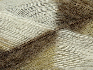 Fiber Content 70% Mohair, 30% Acrylic, White, Brand Ice Yarns, Green, Camel, Yarn Thickness 3 Light DK, Light, Worsted, fnt2-35064