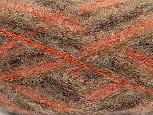 Fiber Content 70% Mohair, 30% Acrylic, Brand Ice Yarns, Copper, Brown Shades, Yarn Thickness 3 Light DK, Light, Worsted, fnt2-35069