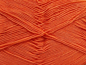 Fiber Content 55% Cotton, 45% Acrylic, Light Orange, Brand Ice Yarns, Yarn Thickness 1 SuperFine Sock, Fingering, Baby, fnt2-38671