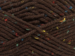 Fiber Content 72% Acrylic, 3% Viscose, 25% Wool, Brand Ice Yarns, Brown, Yarn Thickness 6 SuperBulky Bulky, Roving, fnt2-40836