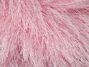 Fiber Content 100% Polyester, Brand Ice Yarns, Baby Pink, Yarn Thickness 6 SuperBulky Bulky, Roving, fnt2-42077