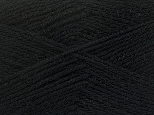 Fiber Content 100% Virgin Wool, Brand Ice Yarns, Black, Yarn Thickness 3 Light DK, Light, Worsted, fnt2-42303