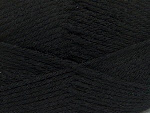 Fiber Content 50% Acrylic, 50% Polyamide, Brand Ice Yarns, Black, Yarn Thickness 3 Light DK, Light, Worsted, fnt2-42368