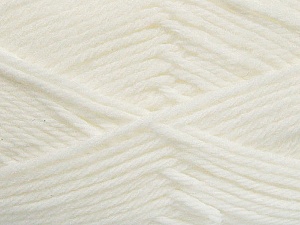Fiber Content 50% Acrylic, 50% Polyamide, White, Brand Ice Yarns, Yarn Thickness 3 Light DK, Light, Worsted, fnt2-42370