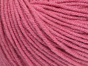 Fiber Content 50% Acrylic, 50% Cotton, Rose Pink, Brand Ice Yarns, Yarn Thickness 3 Light DK, Light, Worsted, fnt2-43070